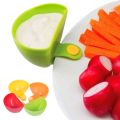 JCZX 4Pcs Creative For Dinner Plate Dip Holders Clip-on Bowl Sauce Holder Sauce Grab Dip Clip Bowls Sauce Dip Container.