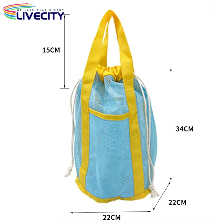 Children%20Mesh%20Beach%20Tote%20Large%20Capacity%20Quick%20Dry%20Beach%20Bag%20with%20Drawstring%20Closure%20Perfect%20for%20Baby%20Toys%20Seashells%20Travel%20Toiletries%20Portable%20Durable%20Mesh%20Handbag%20with%20Drainage%20for%20Shower%20for%20Kids%20-%20Image%204