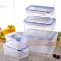 Easy Use With Lid Transparent Sealed Box Microwave-heated Stackable Refrigerator Storage Box Odorless Square Shape Food Freezer Box Home Decor.