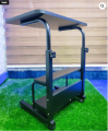 Double Layer Adjustable Reading Table. Moveable & Height Adjustable Laptop Table with 2 Shelves / Study Table / Side Table.. 