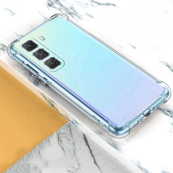 Infinix Hot 50 Pro 4G Premium Silicone Case Crystal Clear Soft TPU Ultra-Thin Transparent Flexible Protective Mobile Phone Back Cover