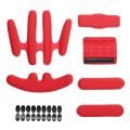 24pcs Helmet Padding Kits Sealed Sponge Replacement Motorcycle Bicycle Cycling Universal Foam Pads Set Helmet Inner Padding Kits.