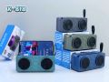 X-818 Bluetooth, USB, TF Card & FM Radio Supported 3D Sound Loud & Clear HiFi Audio 10W Wireless Speaker.