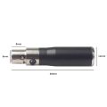 2X XLR Mini 3 Pin Male to 4 Pin Female Audio Adapter Plug Connector Hi-Fi Signal Converter Adapter for Mic Speaker. 
