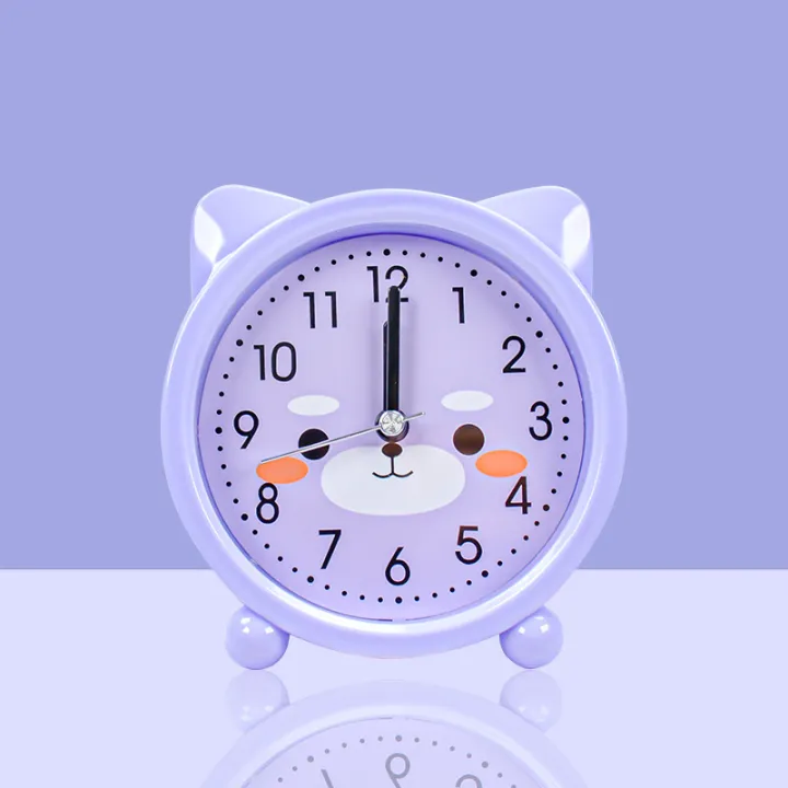 Alarm Clock Student Kids Simple Fashion Silent Bedside Bedroom Wake Up ...