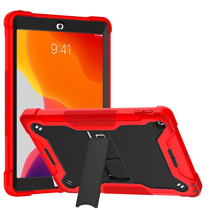 For iPad 10.2 2021 / 2020 / 2019 Silicone + PC Shockproof Protective Case with Holder