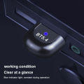 USB Bluetooth-Compatible 5.4 Adapter Bluetooth-Compatible Dongle Driver Free Audio Dongle for PC Speaker Wireless Mouse Keyboard. 