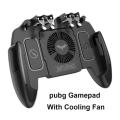 【Expert Recommended】 Six Finger For PUBG Game Controller Gamepad Trigger Gaming Button Cooling Fan Joystick For IOS/Android, PC. 