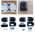 4Pcs Foldable Laptop Table Leg Brackets / Connector – Durable Iron Connectors for Portable Desk Repair (Black Finish). 