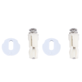 Toilet Seat Hinges Screws WC Hole Fixing Easy Installation 2 Pack.