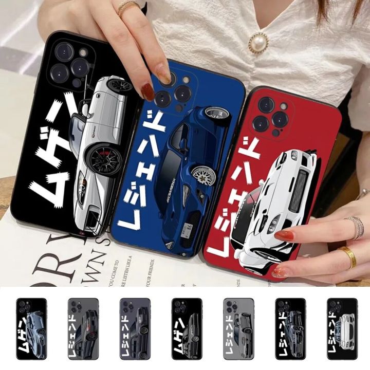 JDM Tokyo Drift Sports Car Phone Case For iPhone 14 11 12 13 Mini Pro XS Max Cover 6 7 8 Plus X XR SE 2020 Funda Shell