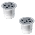 Stainless Steel Reusable K Cups Fit for Keurig Five Holes K-Cups Coffee Filter Pods for Keurig Supreme Plus Coffee Maker. 