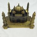Big Size Antique finish Indian Souvenir Majestic Tajmahal Metal Miniature statue showpiece Metal Crafts World Landmark Building Model Architectural Creatives Taj Mahal for Home Office Decor Ornaments. 