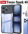For Tecno Spark 40 Xundd Protective Airbag Bumper Transparent Back Side Clear Phone Case Back Cover.