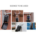 Migeet Key Safe Box with Dustproof Cover No Need to Install 4-Digit Combination Password Outdoor Key Storage Box Key Padlock Case Resettable Code Key Holder.
