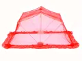 শিশুর মশারি ভাঁজ করা নেট-লাল (থাই মানের) - mosquito net. 