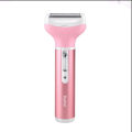 Kemei Km-6637 Multi-Functional 4 In 1 Rechargeable Women Body Shaver Beard Eyebrow Nose Trimmer For Women.