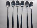 6 Pcs Of Long Handle Spoon Set/Steel Long Pickle Tea Spoon. 