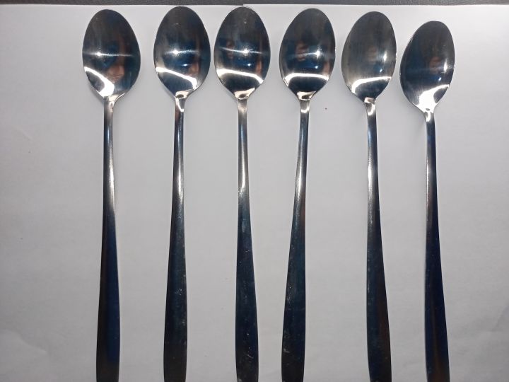 6%20Pcs%20Of%20Long%20Handle%20Spoon%20Set/Steel%20Long%20Pickle%20Tea%20Spoon%20-%20Image%206