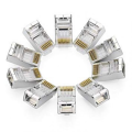 RJ45 Plug Ethernet Gold Plated Network Connector Unolink { 10 Pis }. 