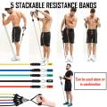 Power Exercise Resistance Exercise Band 5 in 1, Fitness Band set of 11 Piece. 
