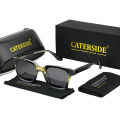 Caterside Retro Square Men Big Sunglasses Punk Luxury Designer Sun Glasses Women Driving Travel Fishing Eyewear UV400. 
