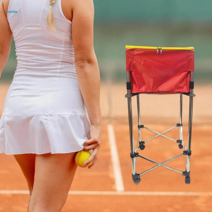 Tennis%20Ball%20Cart,%20Cart%20with%20Wheels%20Lightweight%20Large%20Capacity%20Removable%20Compact%20Wheeled%20Teaching%20Carts%20for%20Baseball%20Softball%20-%20Image%203