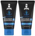 Muuchstac Mens Ocean Moisturizer & Sunscreen Matte Look Spf 18+ Cream With Turmeric & Aloe Vera Beads, Non-Sticky & Water Resistant 45 Ml - All. 