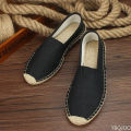 2023 Summer Autumn Men Canvas Shoes Breathable Men's Casual Shoes Slip-On Hemp Shoes Graffiti Espadrilles Women Footwear Flats BunnyGarden. 