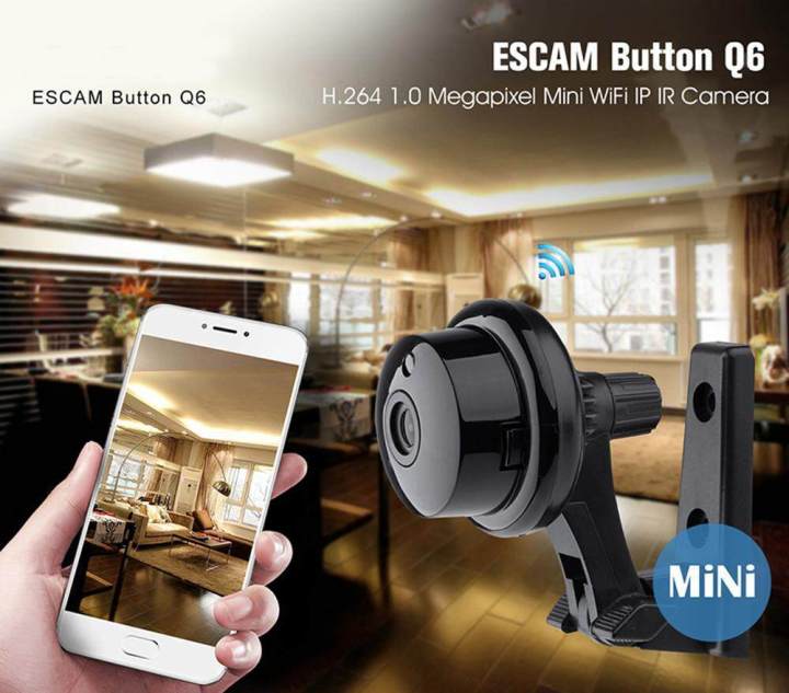 Escam%20Button%20Q6%201MP%20HD%20720P%20Mini%20WIFI%20IP%20Camera%20Indoor%20Infrared%20Day/Night%20Vision%20Onvif%20Support%20Motion%20Detection%20Max%20128GB%20Card%20-%20Image%206