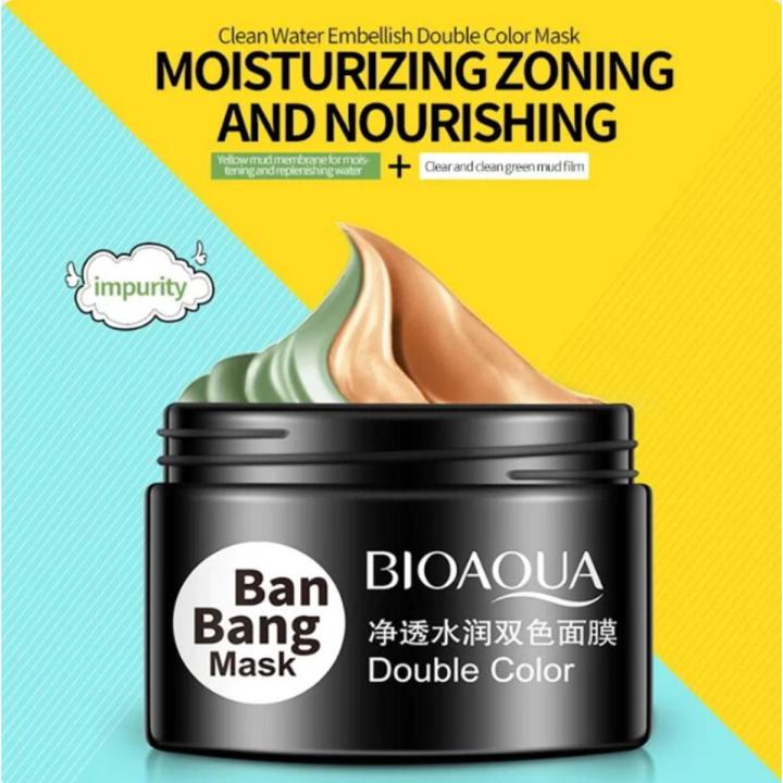 Bioaqua double colour Ban Bang Mud Mask- 100g - Face Mask - Face Mask