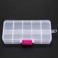 3pcs 10 Grid Electronic Component Parts Kits Plastic Storage Box Case. 
