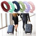 8PCS/Set Suitcase Parts Axles Travel Luggage Caster Shoes with happySilent Sound Reduce Wheel Wear Suitcase Wheels Protection Cover. 