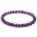 Natural Amethyst Bracelet Women Couple Natural Stone Bracelet Purple Quartz Bracelets 6 8 10mm Bead Bangles Jewelry Gifts. 