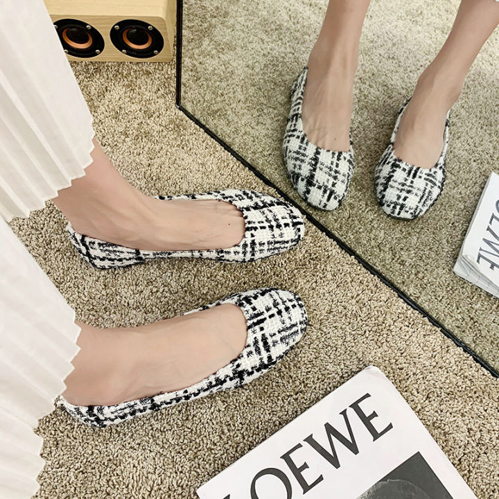 2023%20spring%20and%20summer%20new%20Korean%20version%20of%20the%20versatile%20Internet%20celebrity%20square%20toe%20flat%20small%20fragrance%20wind%20single%20shoes%20beanie%20shoes%20plus%20size%20women's%20shoes%204243%20-%20Image%204
