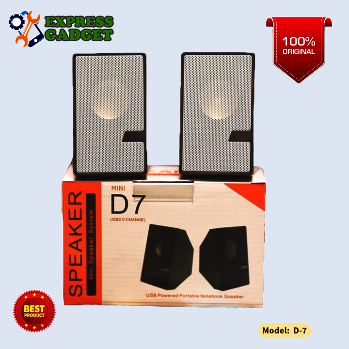 D7 Multimedia Sound Box 3D Speaker System Mini USB 2.0 Computer ...