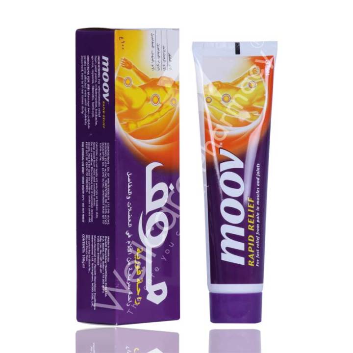 Indian product moov rapid relief for fast relief from pain in muscles and joints - 100 gm