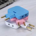 3 in 1 Mutli Plug Travel Adapter Socket (3 Power Socket) High Power EU Bangladesh Standard 180° Rotating Coverter Socket AC Adapter. 