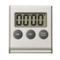 Stainless Steel Digital Kitchen Timer Large Display Timer with Loud Alarm Magnetic Timer for Home Cooking Sports Meeting. 