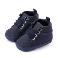 【Amnber Berry Mall】Brand Newborn Baby Boy Shoes Soft Sole Crib Shoes Warm Anti-slip Sneaker Solid First Walkers 1 Year Old 0-18 Months.
