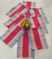 7 pcs dinning table runner set multi colour. 