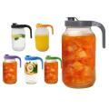 1Pc Reusable 86mm Mason Jar Lids for Wide Mouth Jar Plastic Leak-proof Seal Bottle Cover Spout Lid with Handle Home Kitchen Tool.