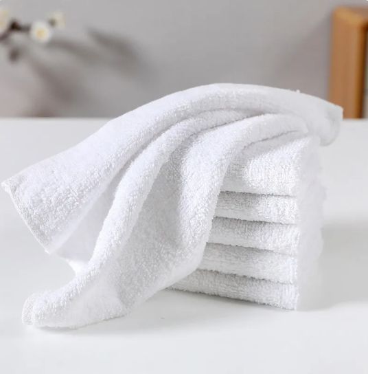 100% Cotton Soft Face Towel White - 30cm x 30cm