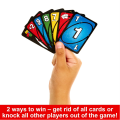 Mattel Games UNO Show ‘em No Mercy Card Game in Storage & Travel Tin for Kids, Adults & Family Night with Extra Cards, Special Rules & Tougher Penalties.