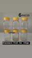 Glassware food jar , food container, glass jar ( 200 gm) 6pcs.