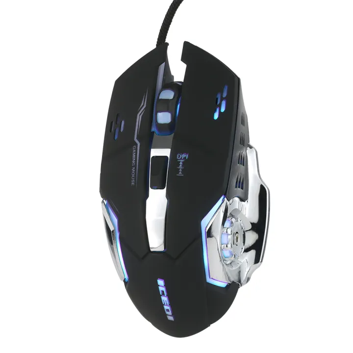 HXSJ%20Wired%20Gaming%20Mouse%203600%20DPI%20Optical%20Mouse%20Ergonomic%20Mouse%204%20Adjustable%20DPI%20Levels/6%20Buttons/7-Color%20Breathing%20Light%20Black%20-%20Image%204