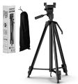 380A Tripod Stand  Black 360 Degree Swivel Fluid Head Mobile Camera Stand Pro 3 Maximum Height 5 Feet - Heavy stand. 
