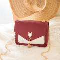 Bags for Women Luxury Designer Cover Tassel Chain Shoulder Small Square Bag Messenger Crossbody Bag Pearl Cat. 