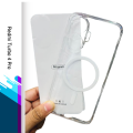 For Xiaomi Redmi Turbo 4 Pro -AK Anti Yellow Magsafe Clear Hard Transparent Phone Back Cover Case.