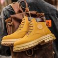 Martin Boots Men's Fall/Winter 2024 British Style High-Top Couple Rhubarb Boots Desert Workwear Vintage Ankle Boots Biker Boots. 
